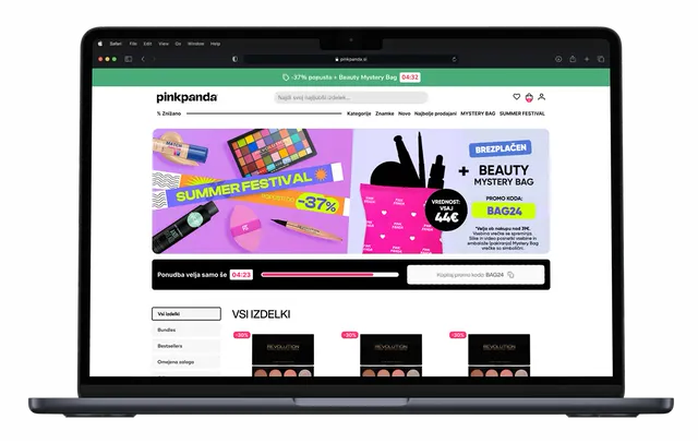 Pinkpanda, Store rebuild, CRO, 42 landing pages