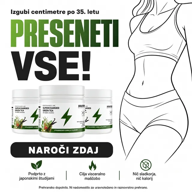 Battery Supercharged green tea, three tubs: it surprised everyone, backed by Japanese studies, targets visceral fat, no sugar
