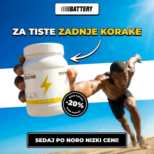 Battery creatine tub with a discount badge on the price
