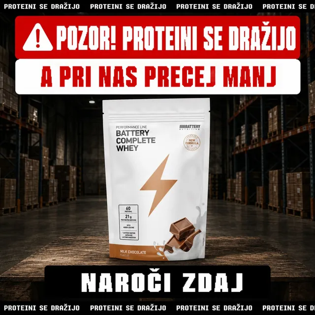 Battery Complete Whey: warning, protein prices went up, at ours much less