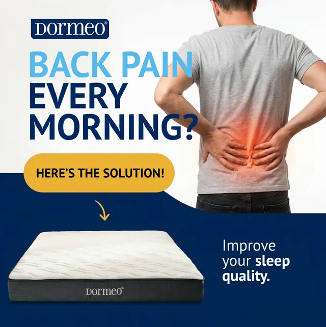 Dormeo: do you wake up with back pain?