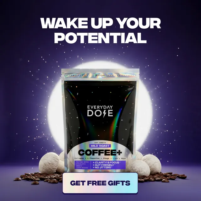 Everyday Dose coffee, the tin centred in frame